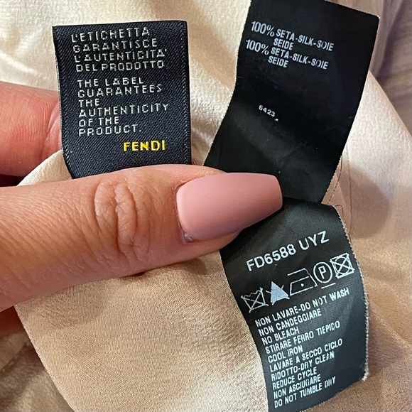 Rare FENDI Couture Runway 100% Silk Greek Goddess Dress Size 38/XS - Picture 15 of 16